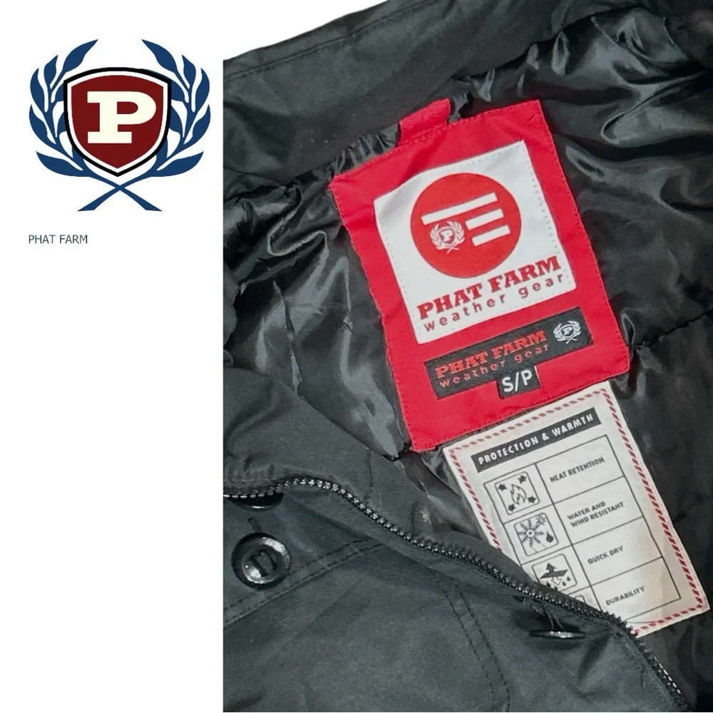 Phat Farm Men’s Weather Gear Hooded Winter Coat -‎ Size S